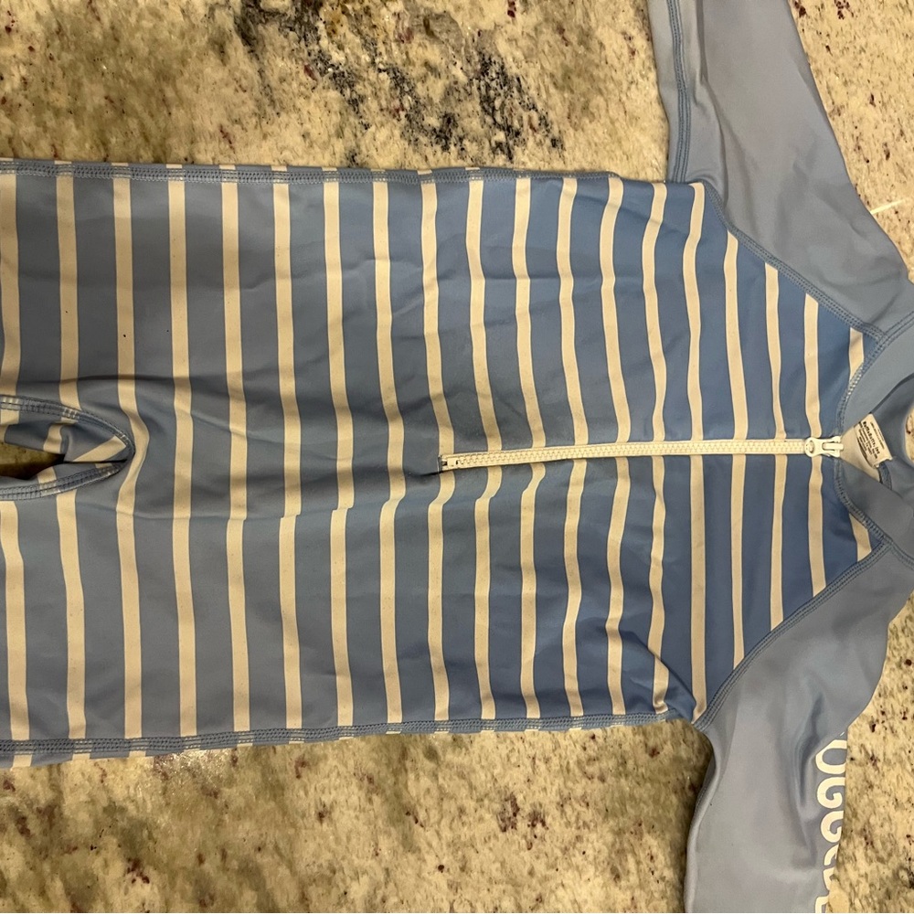 Kids Blue Striped Swimwear